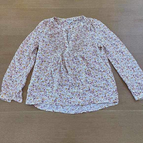 Lucky Brand Tops - Women's Lucky Brand Size M Long Sleeves Floral Smocked Top